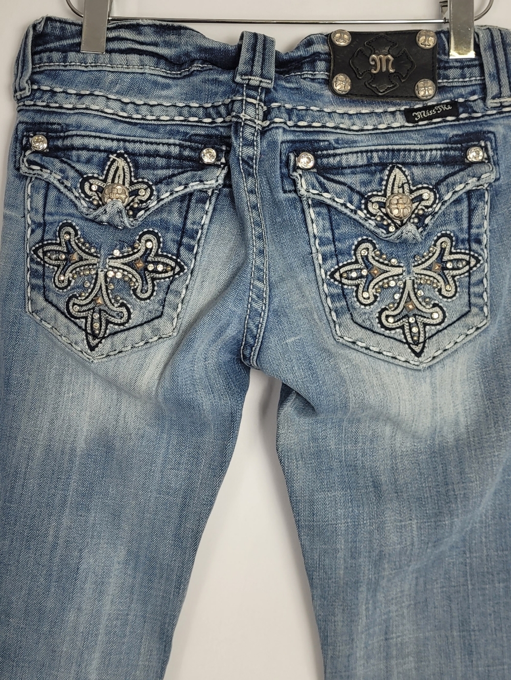 Miss Me JE5335B4L Bootcut Rhinestone Bling Jeans Size 26